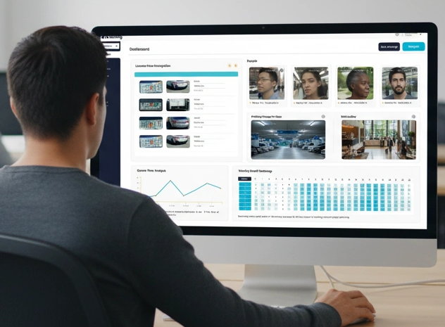 Dashboard de monitoreo de acceso en vivo